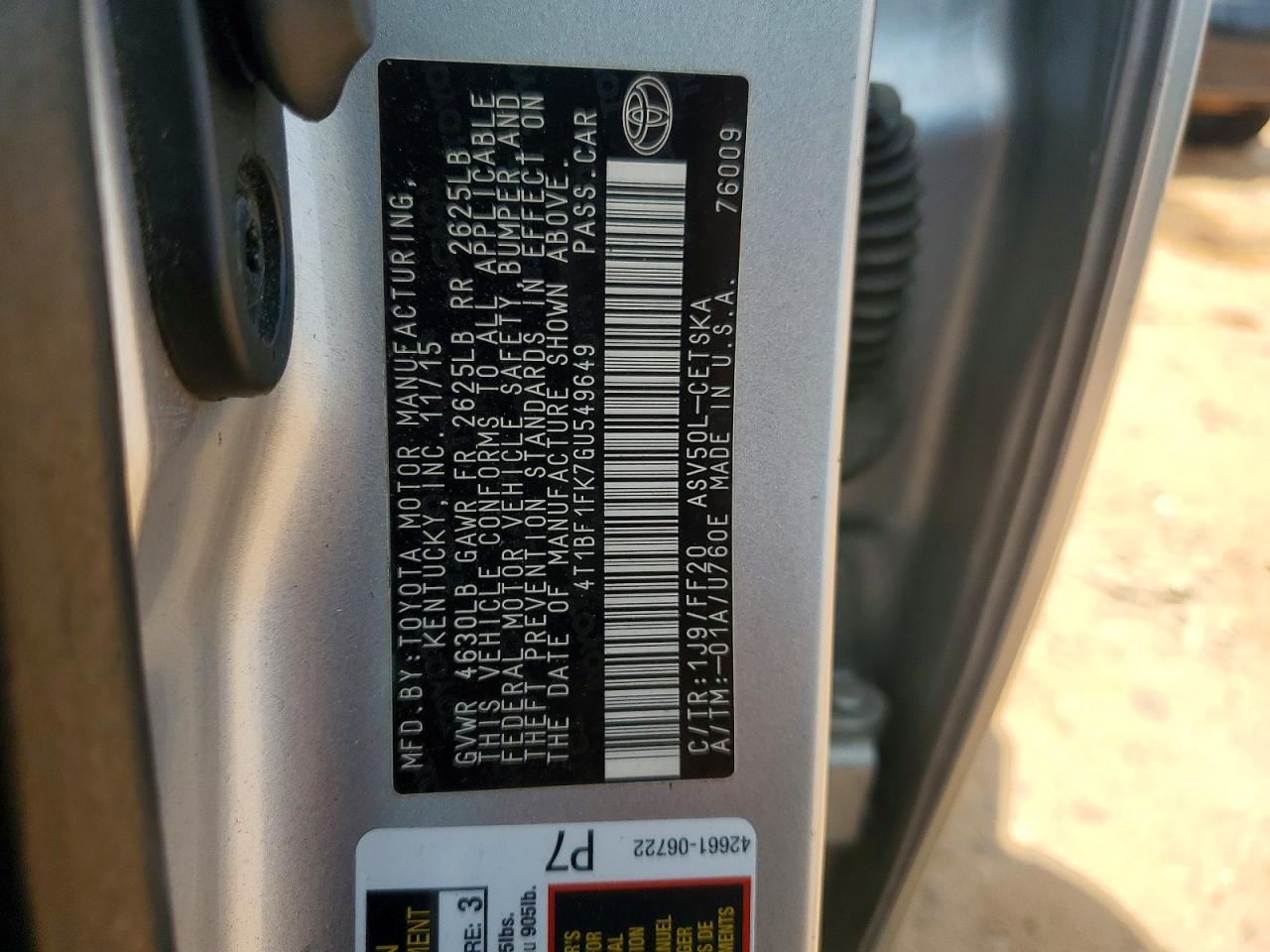 2016 TOYOTA CAMRY SE photo 34
