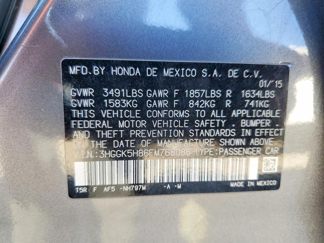 2015 HONDA FIT EX photo 23