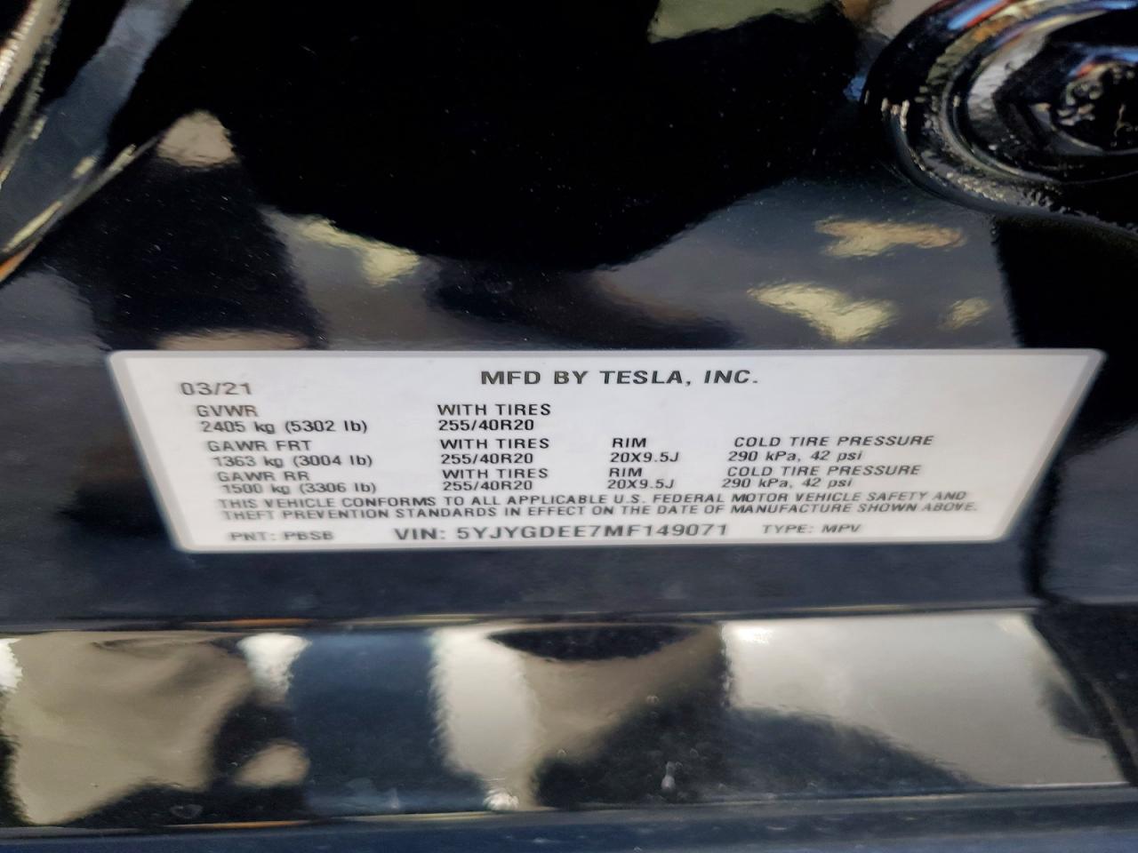 2021 TESLA MODEL Y photo 23