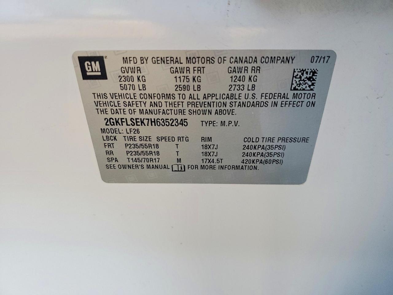 2017 GMC TERRAIN SLE photo 25