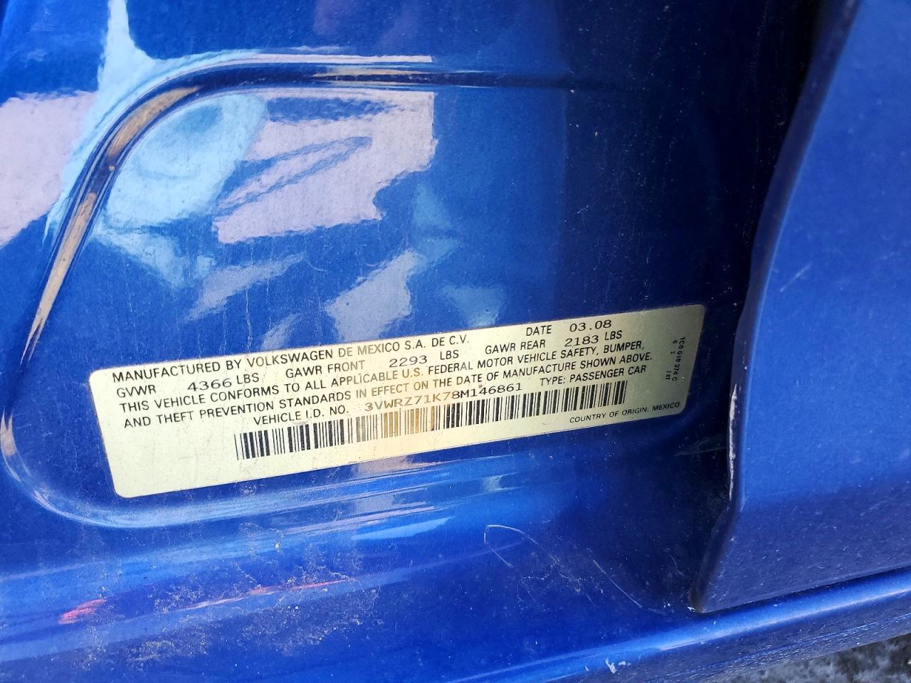 2008 VOLKSWAGEN JETTA SE photo 37