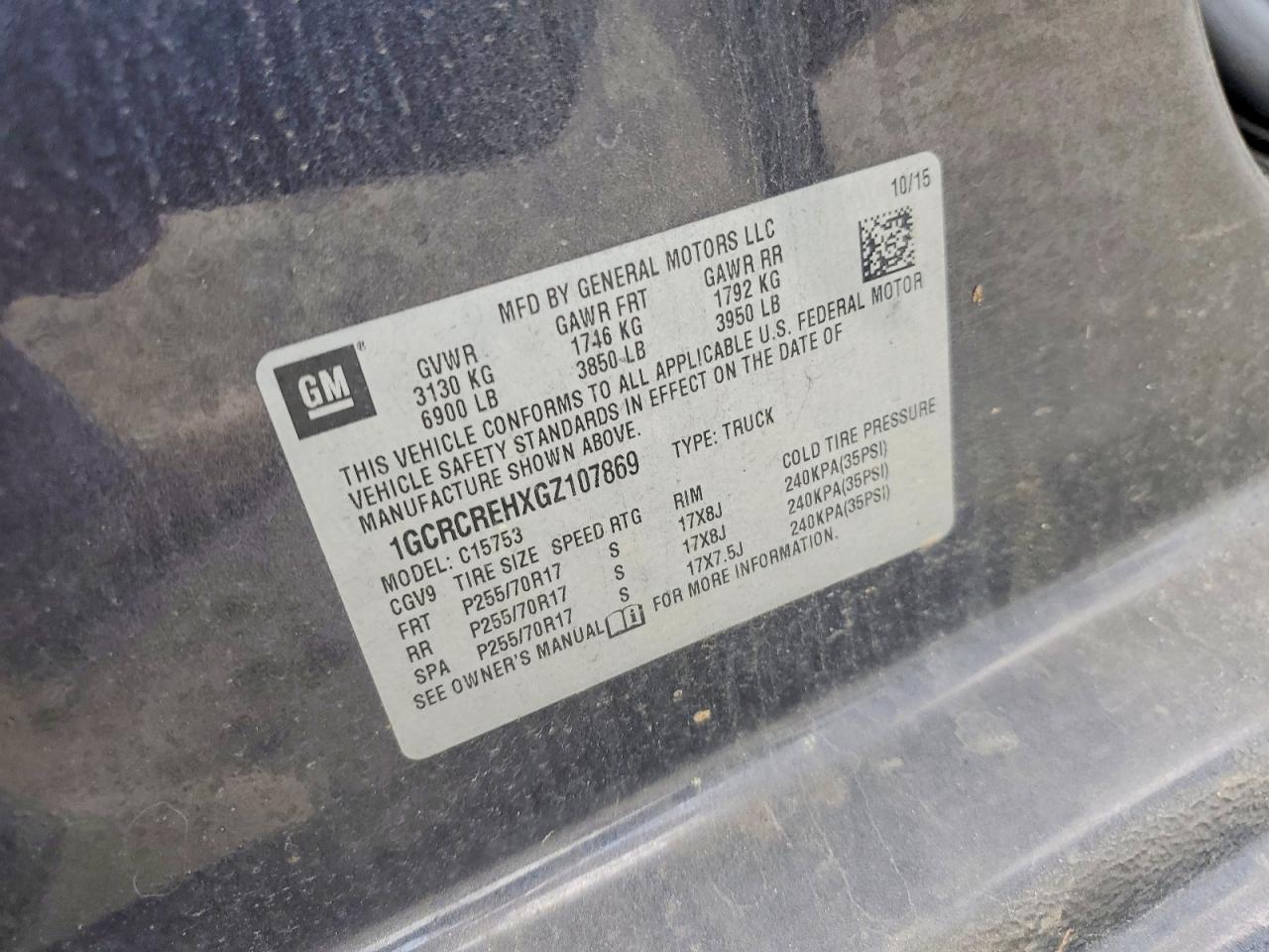 2016 CHEVROLET SILVERADO C1500 LT photo 34