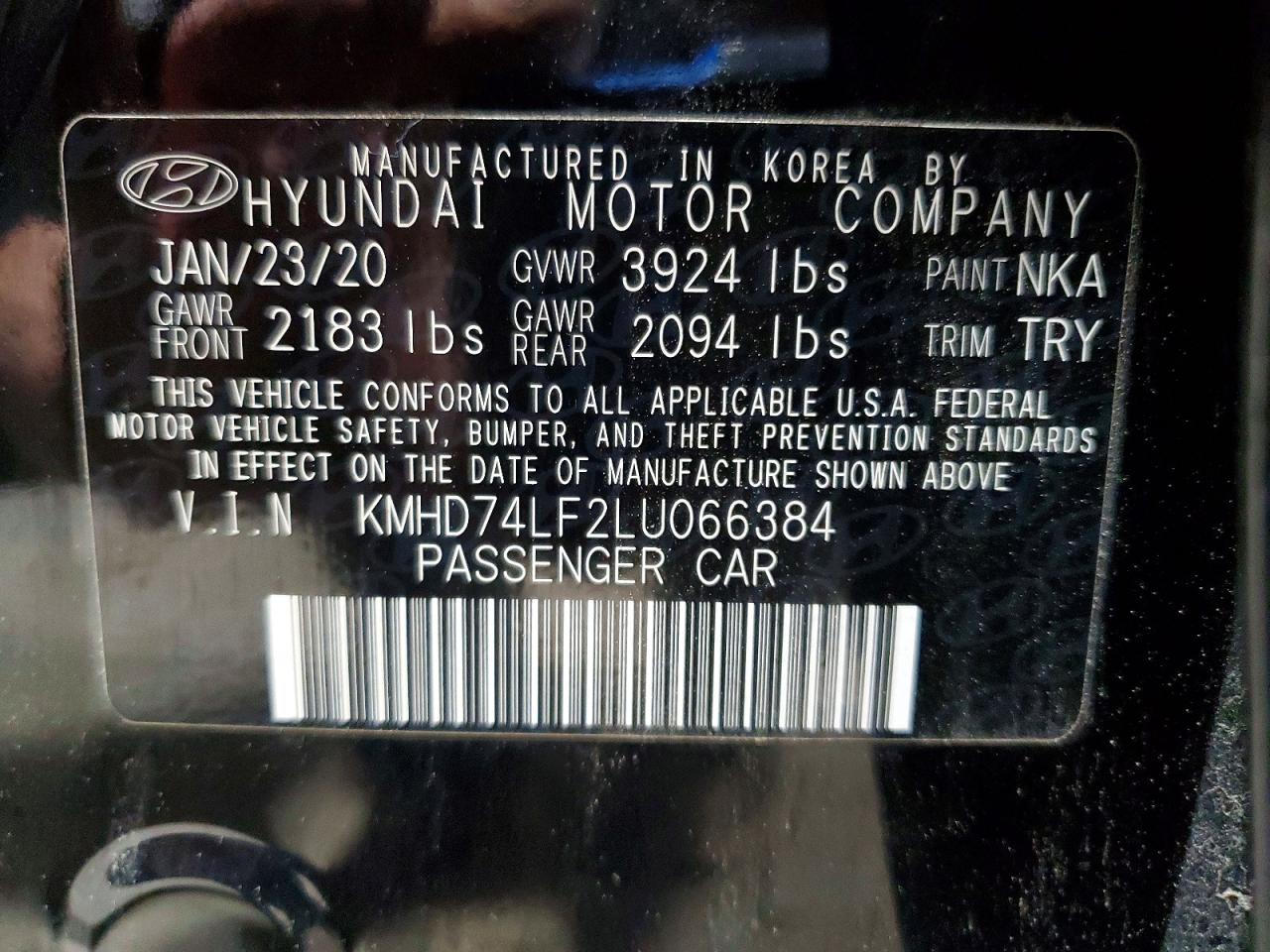 2020 HYUNDAI ELANTRA SE photo 13