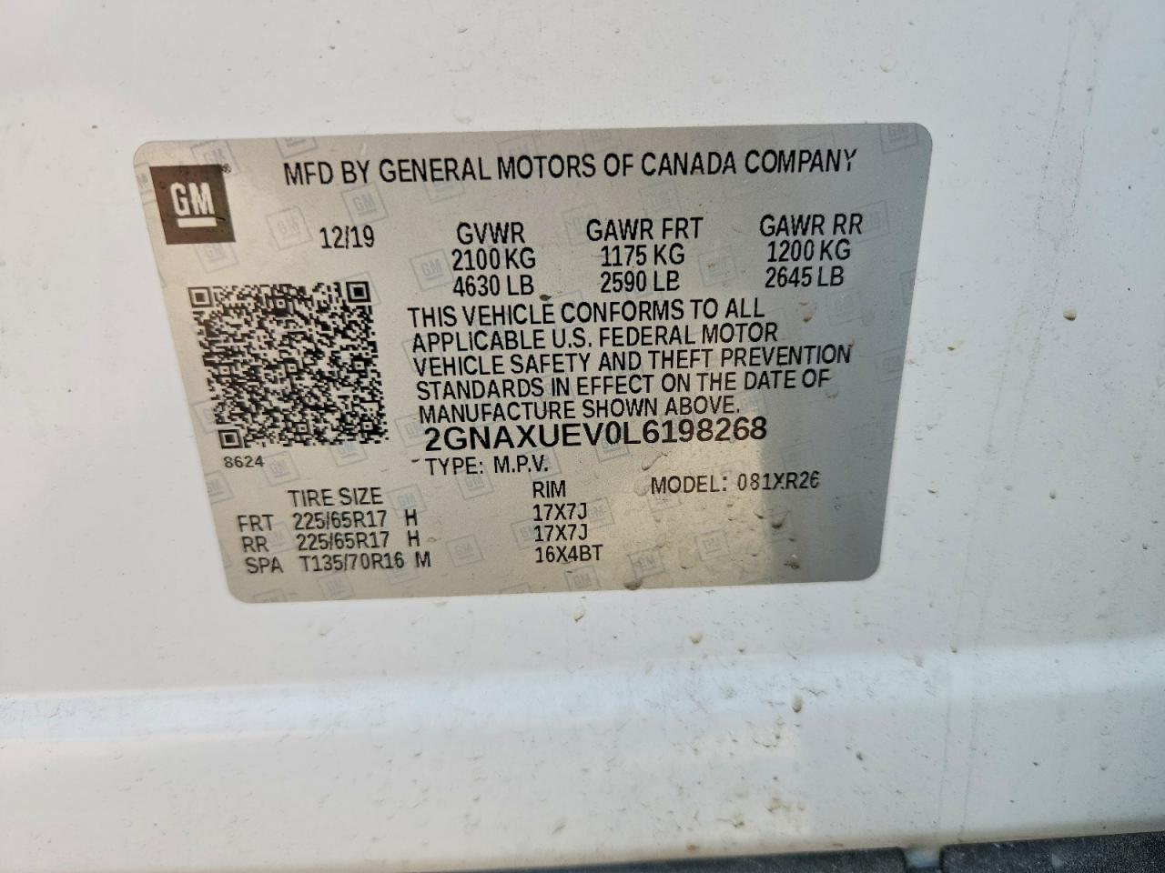 2020 CHEVROLET EQUINOX LT photo 40