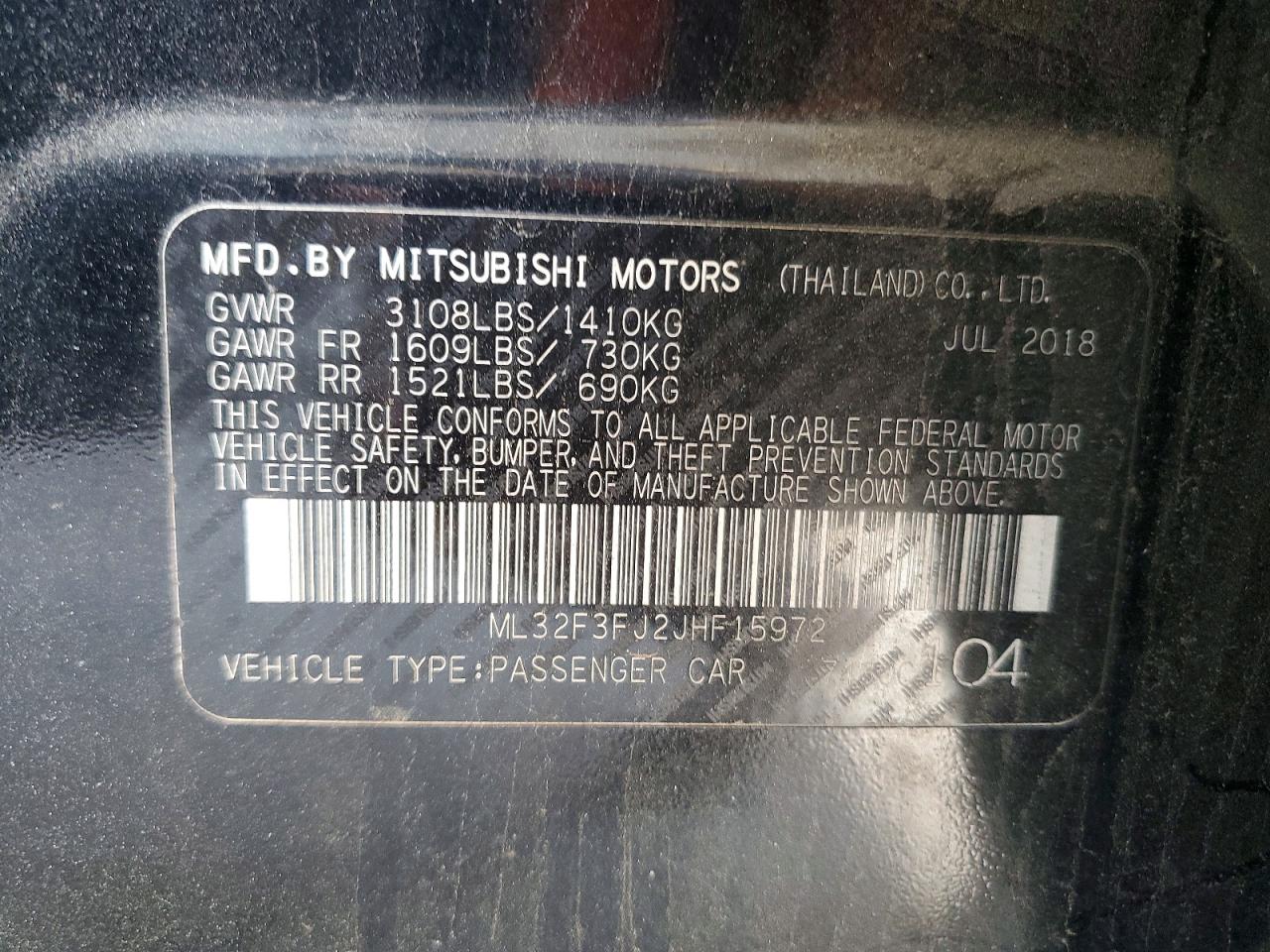 2018 MITSUBISHI MIRAGE G4 ES photo 34