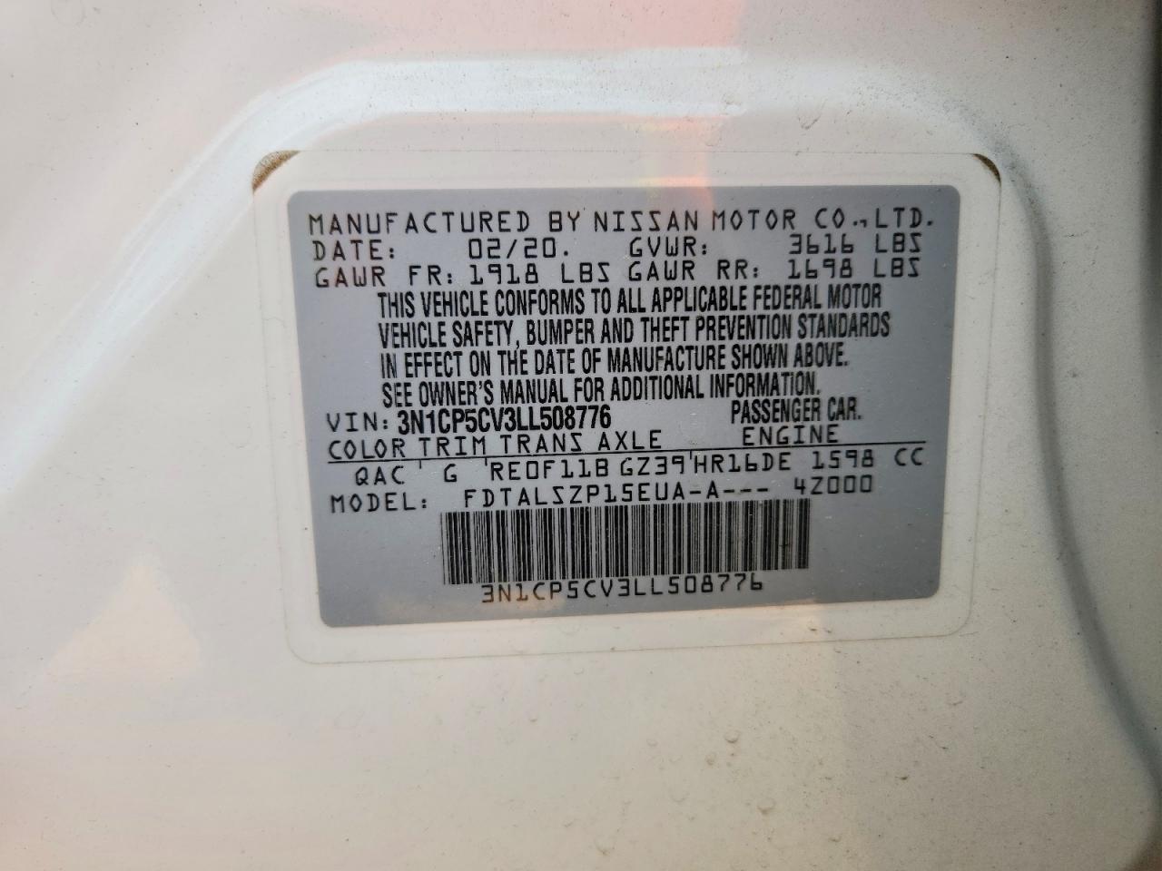 2020 NISSAN KICKS SV photo 25