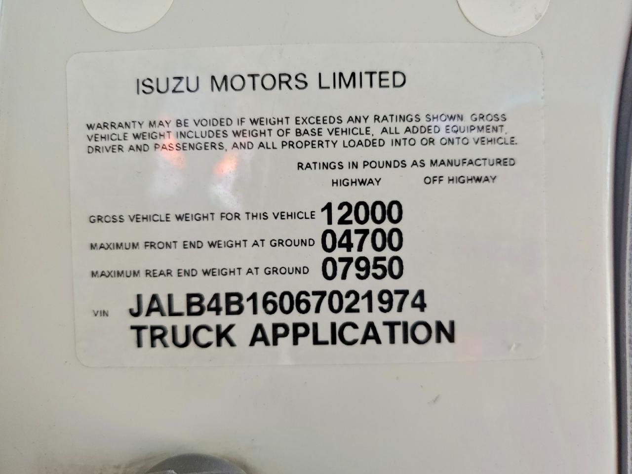 2006 ISUZU NPR FLATBED TRUCK photo 40