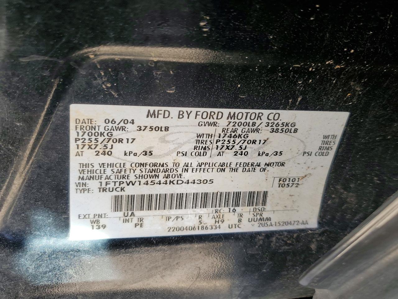 2004 FORD F150 SUPERCREW photo 23