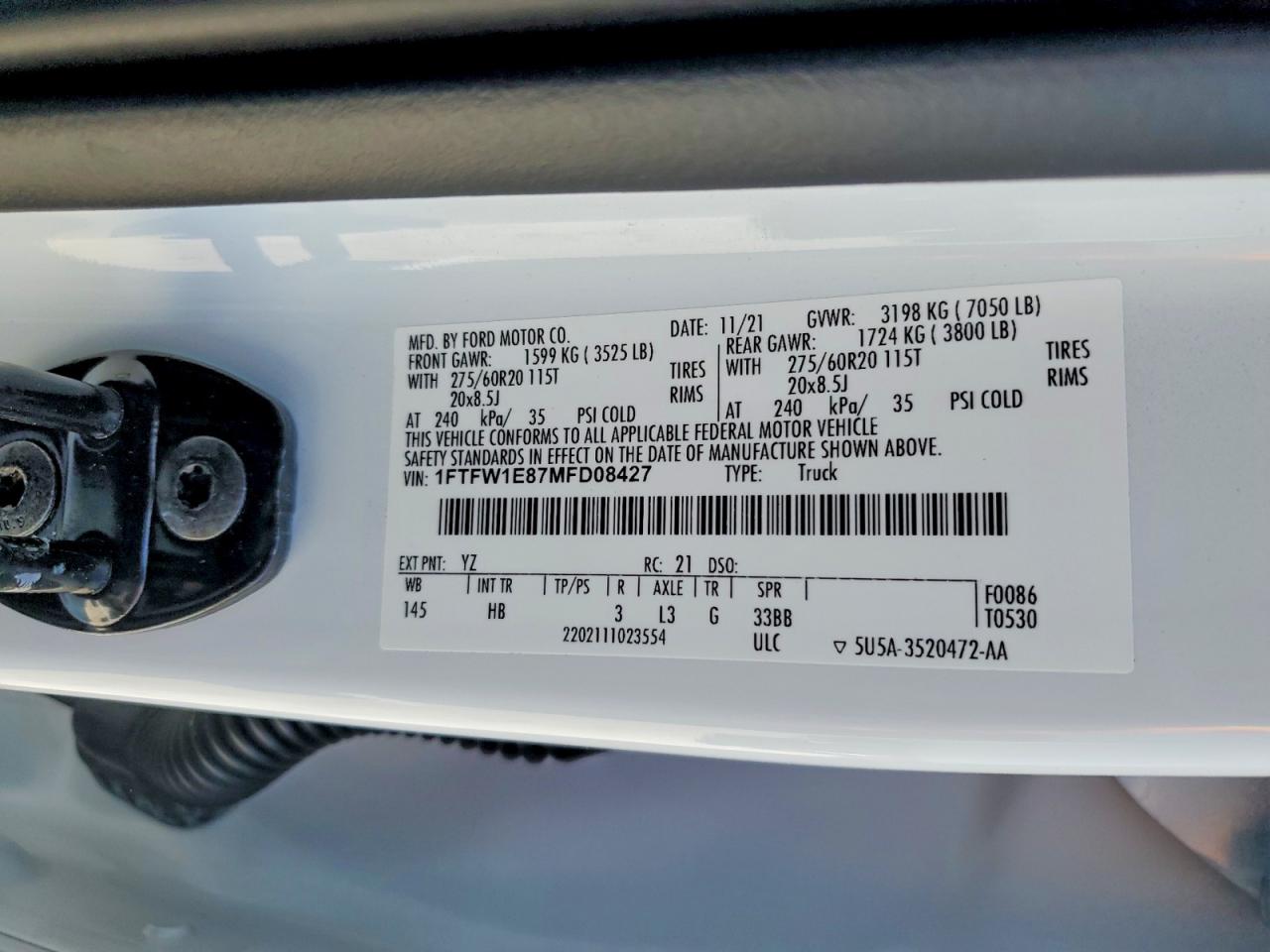 2021 FORD F150 SUPERCREW photo 23