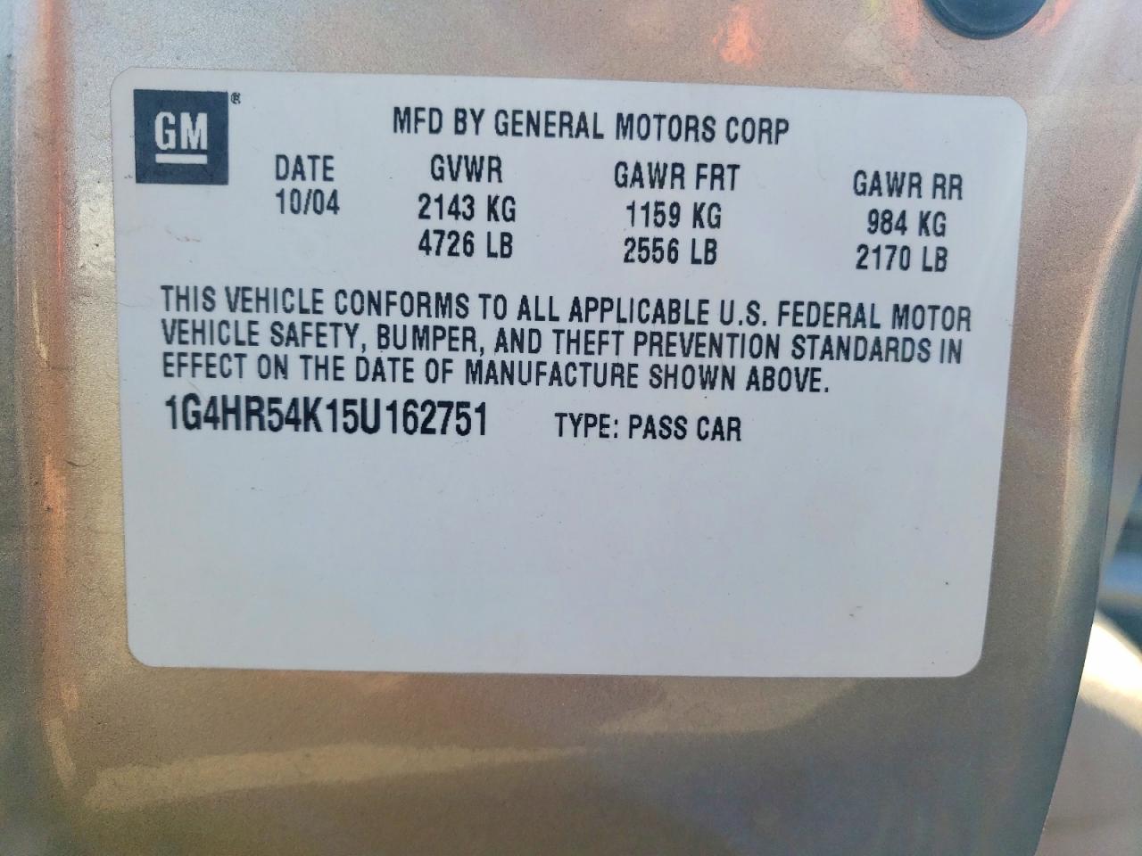 2005 BUICK LESABRE LIMITED photo 23