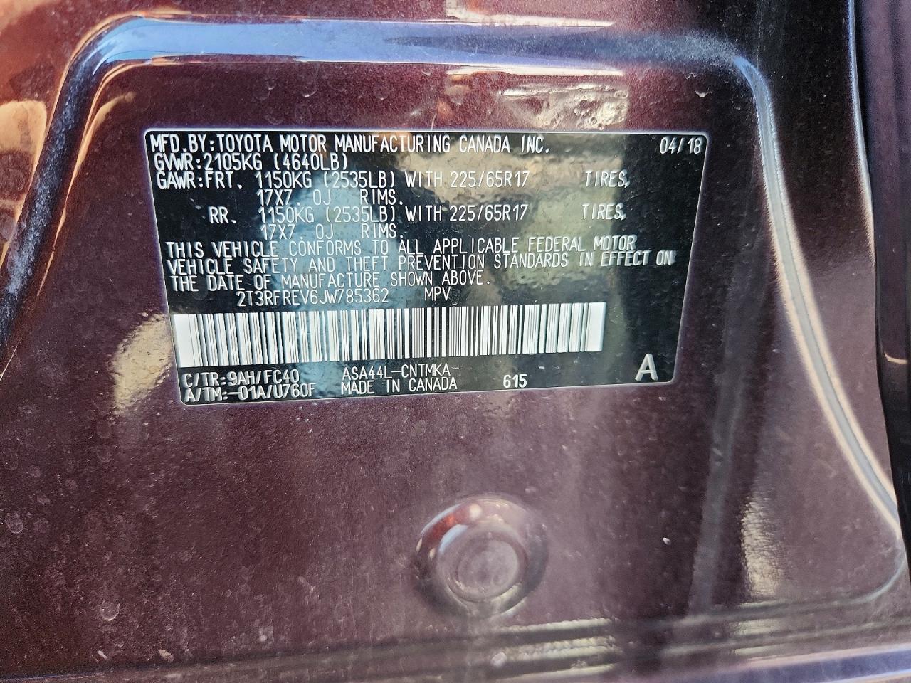 2018 TOYOTA RAV4 XLE photo 12