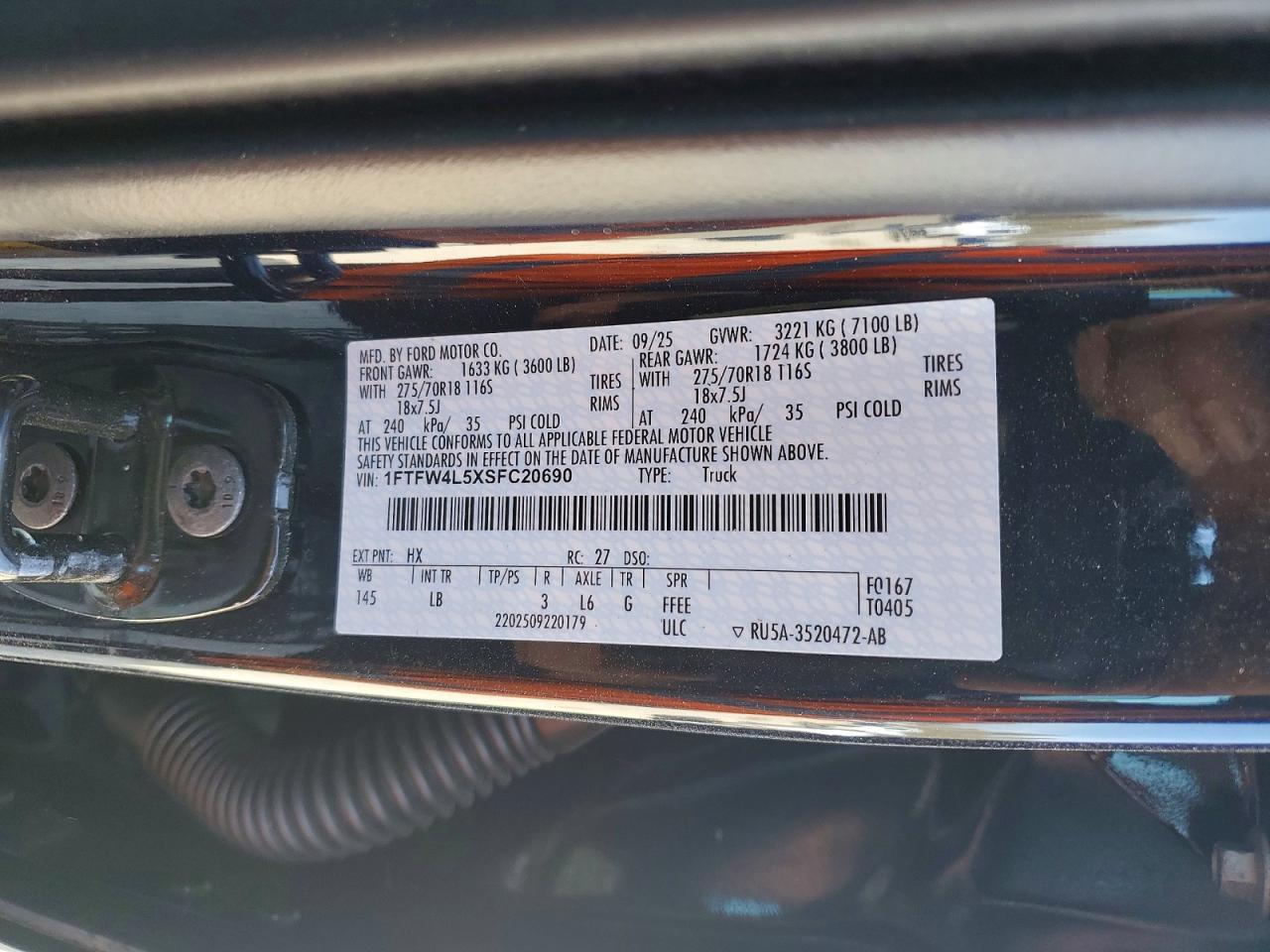 2025 FORD F150 TREMOR photo 34