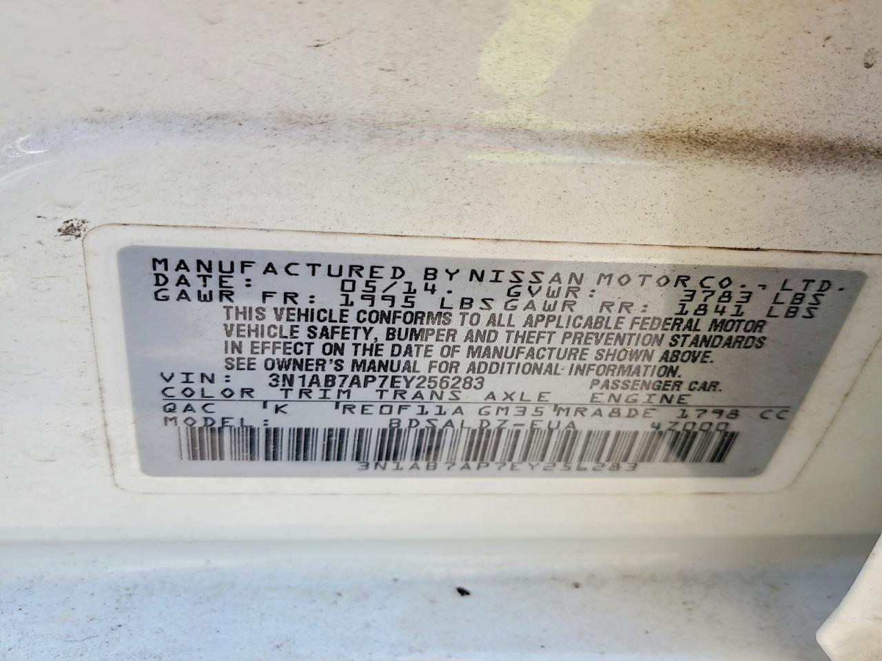 2014 NISSAN SENTRA SV photo 12