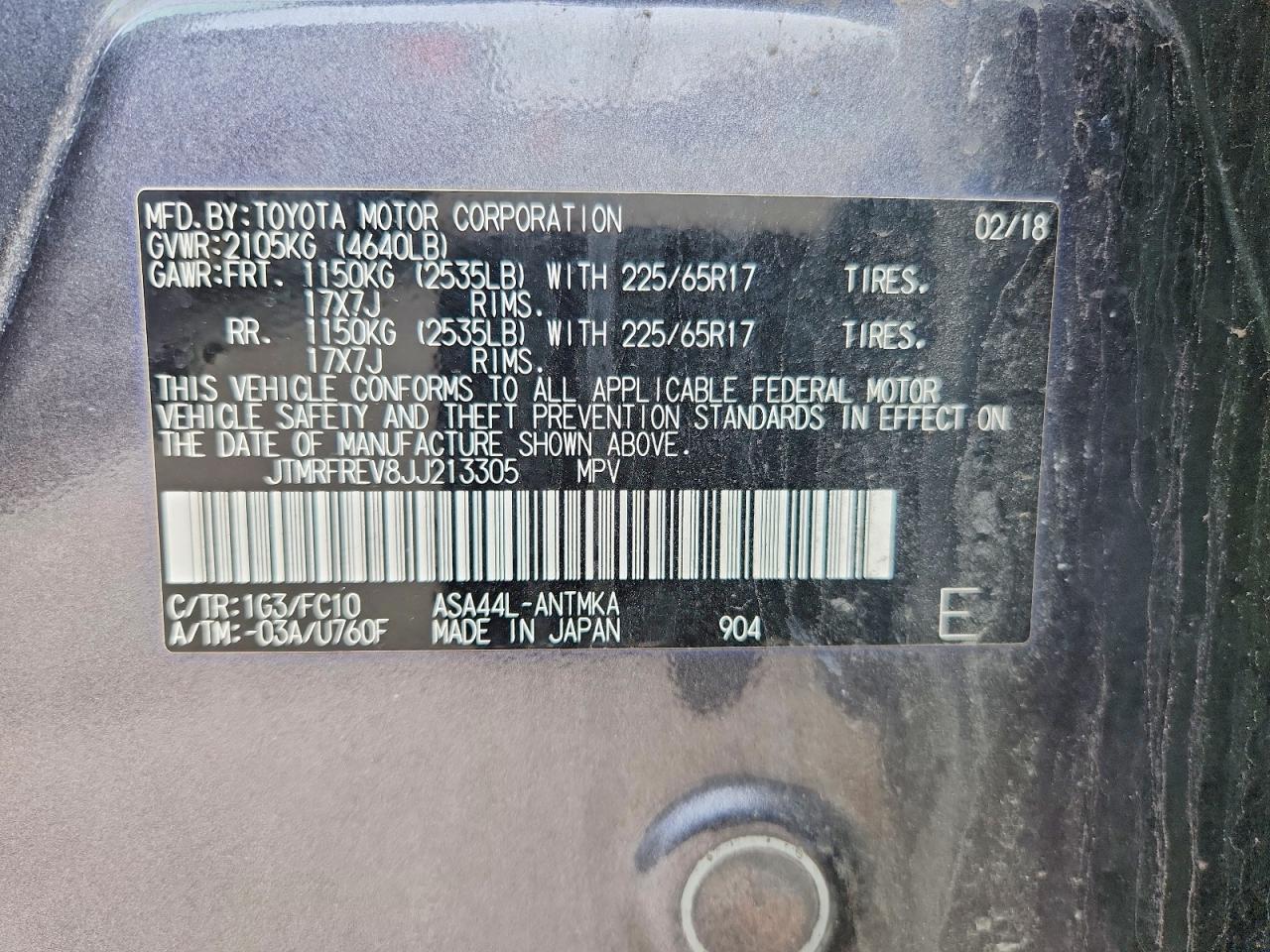 2018 TOYOTA RAV 4 photo 25