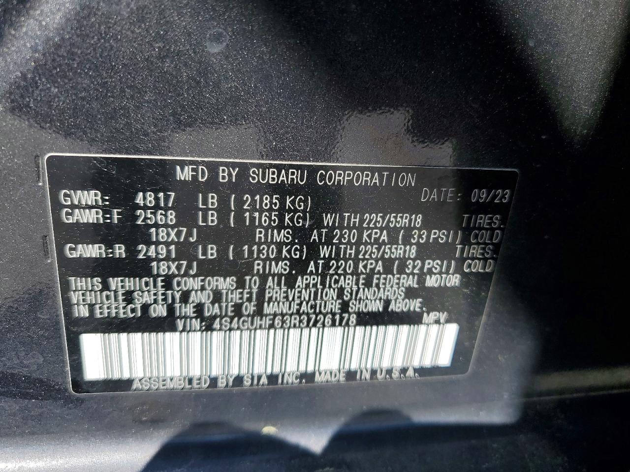 2024 SUBARU CROSSTREK SPORT photo 13