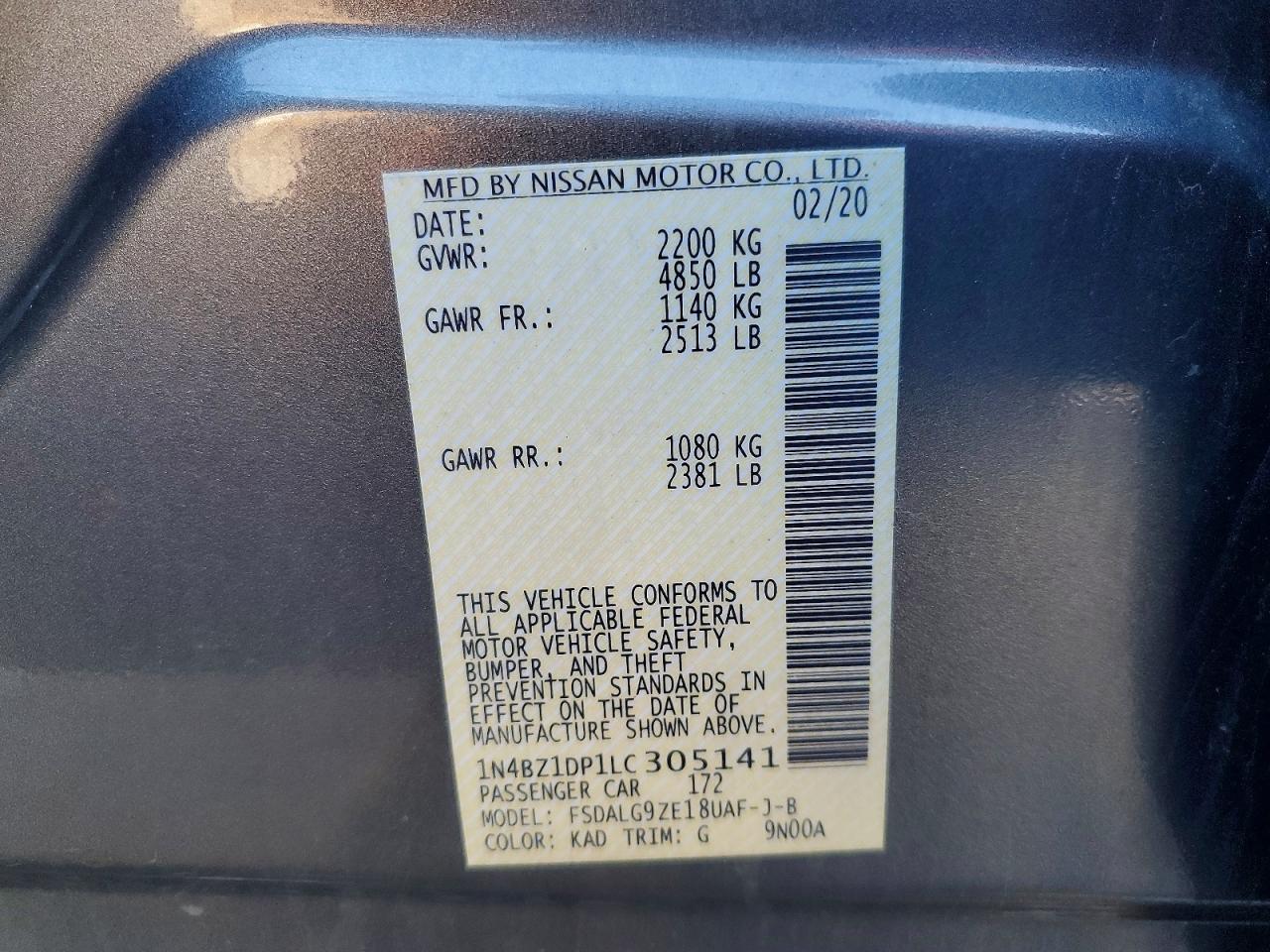 2020 NISSAN LEAF SL PLUS photo 13