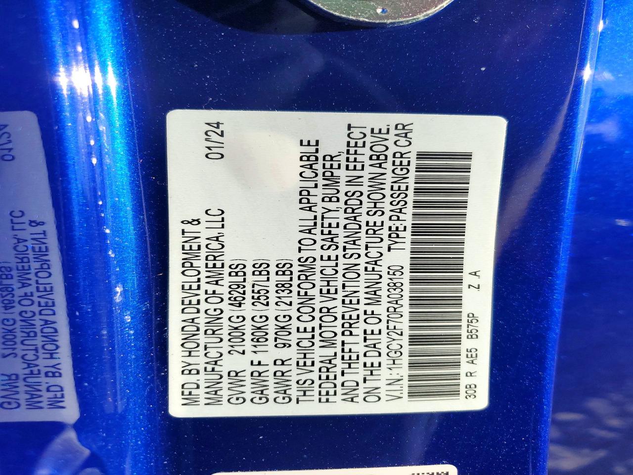 2024 HONDA ACCORD HYBRID SPORT-L photo 23