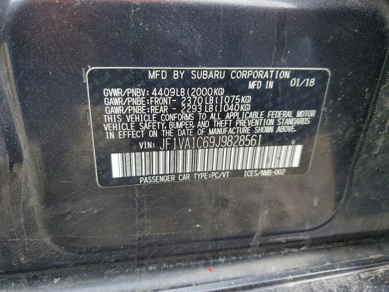 2018 SUBARU WRX photo 23