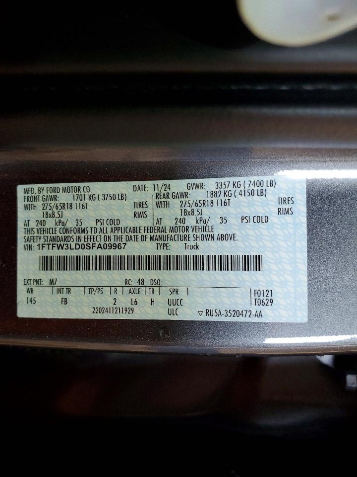 2025 FORD F150 XLT photo 12