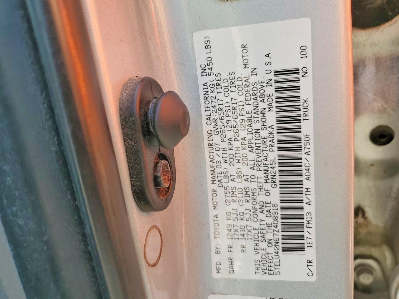 2007 TOYOTA TACOMA V6 photo 23
