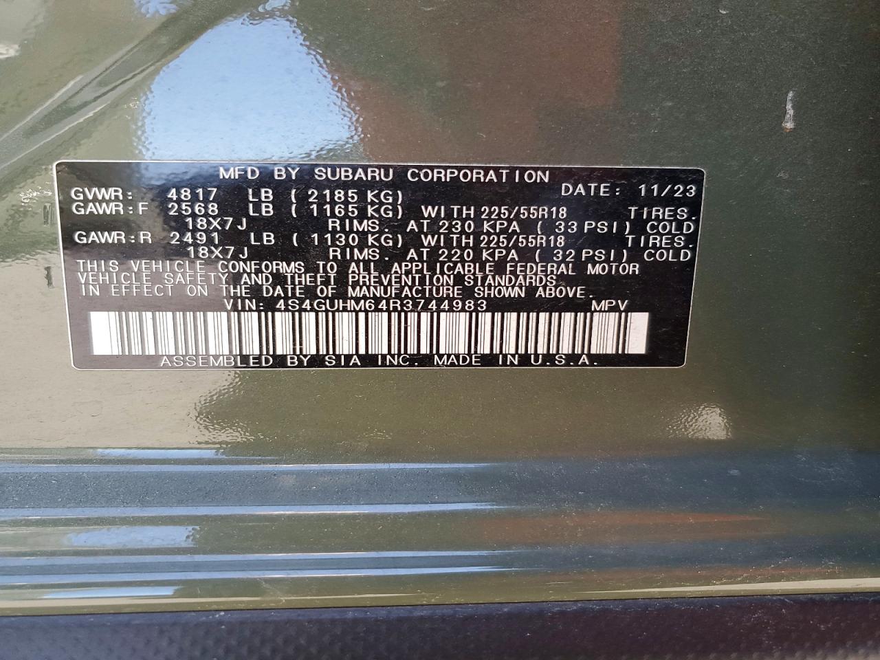 2024 SUBARU CROSSTREK LIMITED photo 27
