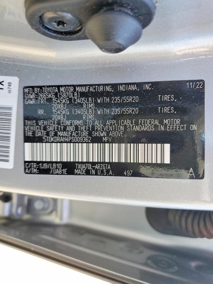 2023 TOYOTA HIGHLANDER LIMITED photo 13