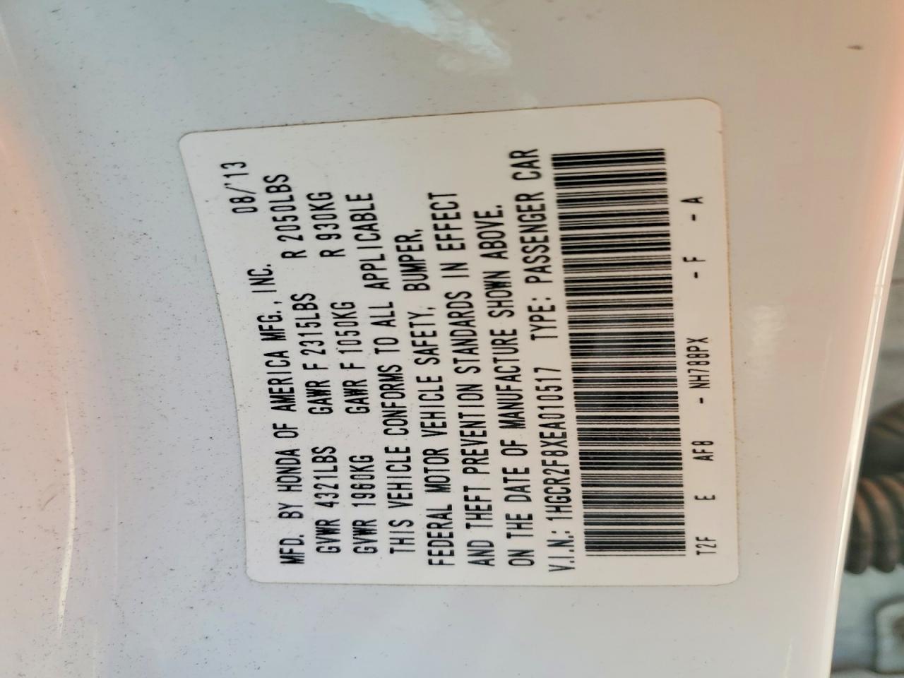 2014 HONDA ACCORD EXL photo 23