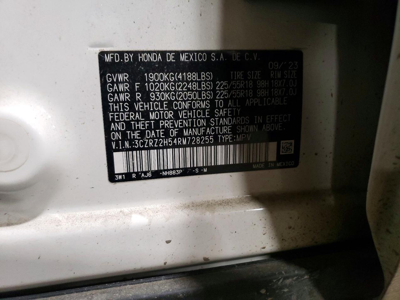 2024 HONDA HR-V SPORT photo 23