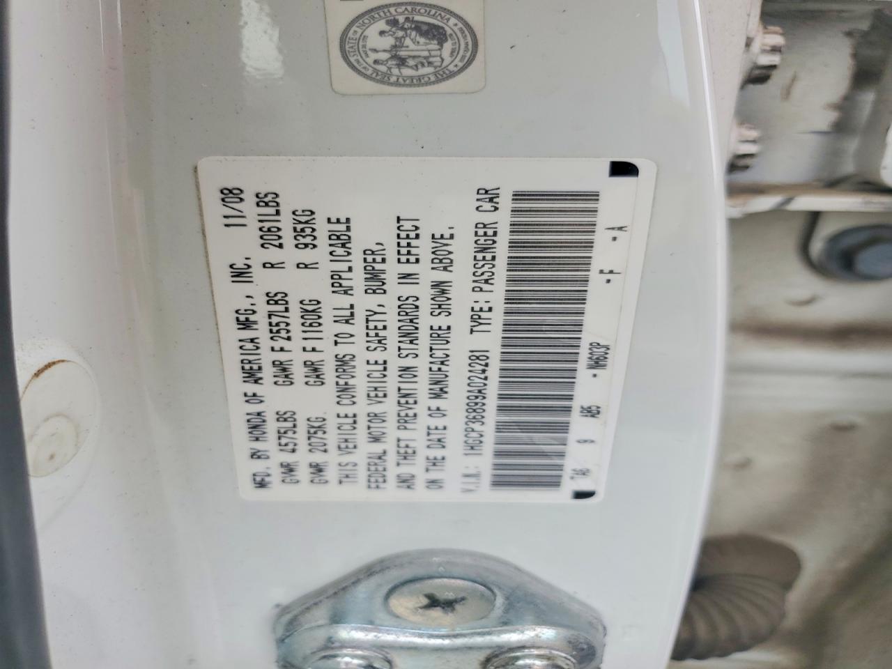 2009 HONDA ACCORD EXL photo 23