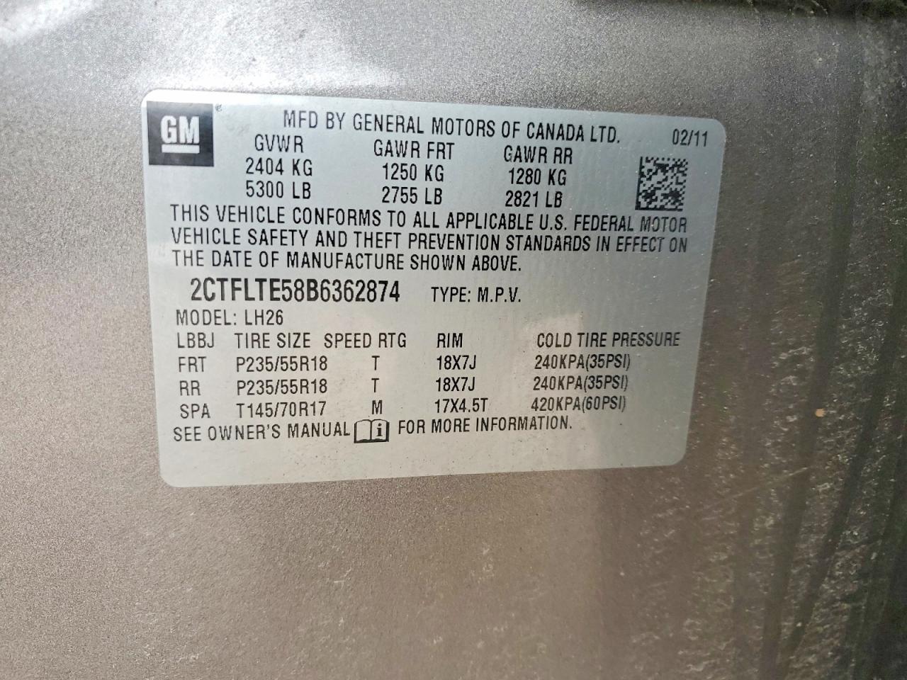 2011 GMC TERRAIN SLE photo 37