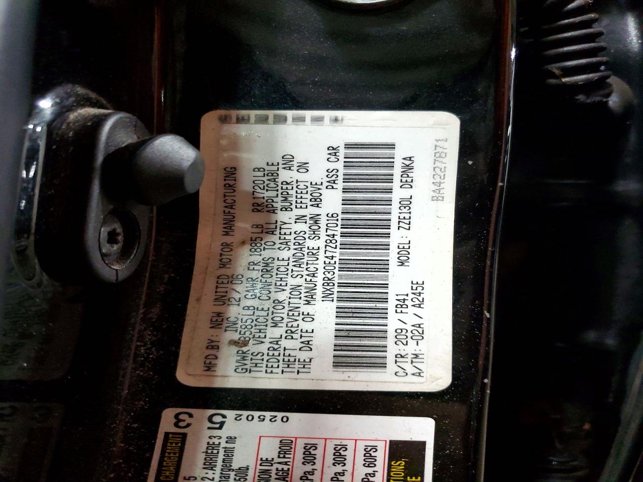 2007 TOYOTA COROLLA LE photo 23