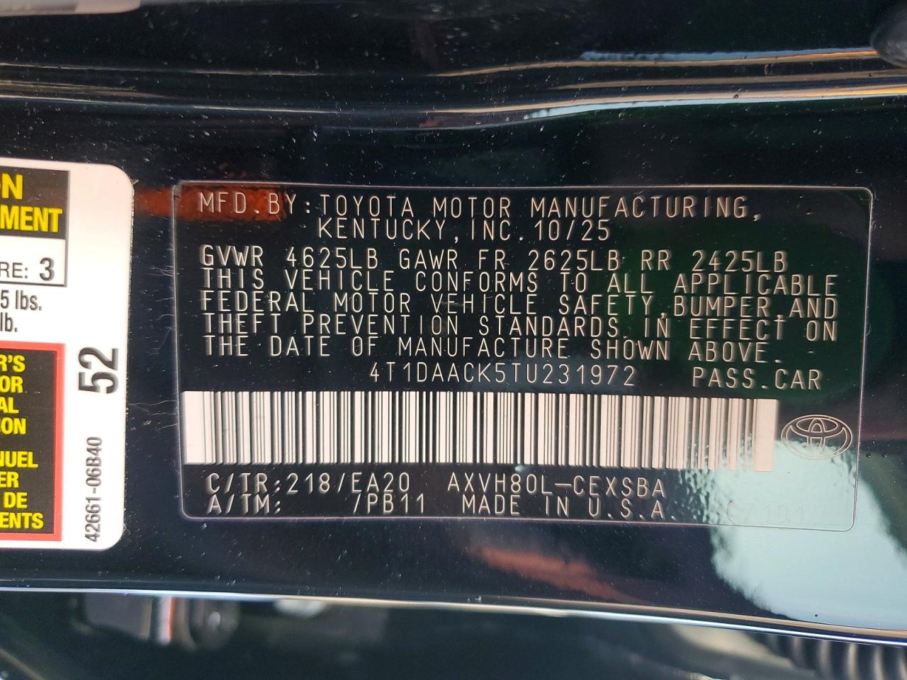 2026 TOYOTA CAMRY SE photo 12