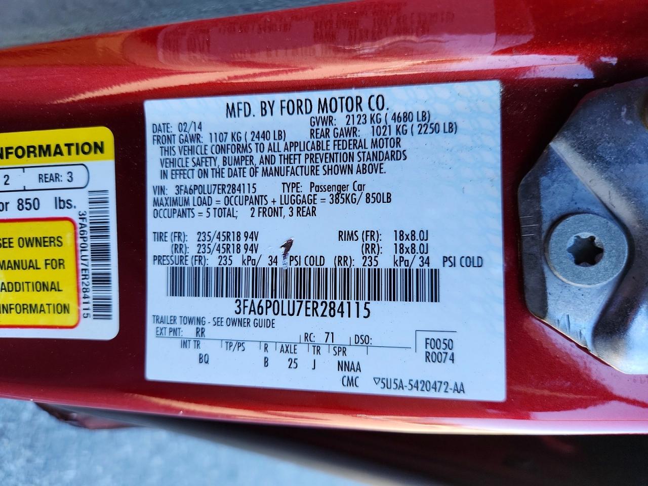 2014 FORD FUSION SE HYBRID photo 12