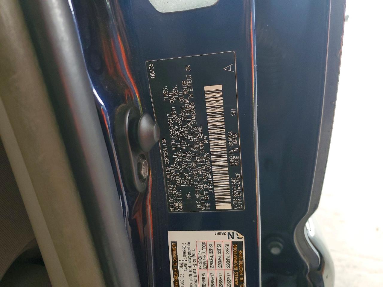 2007 TOYOTA 4RUNNER SR5 photo 37