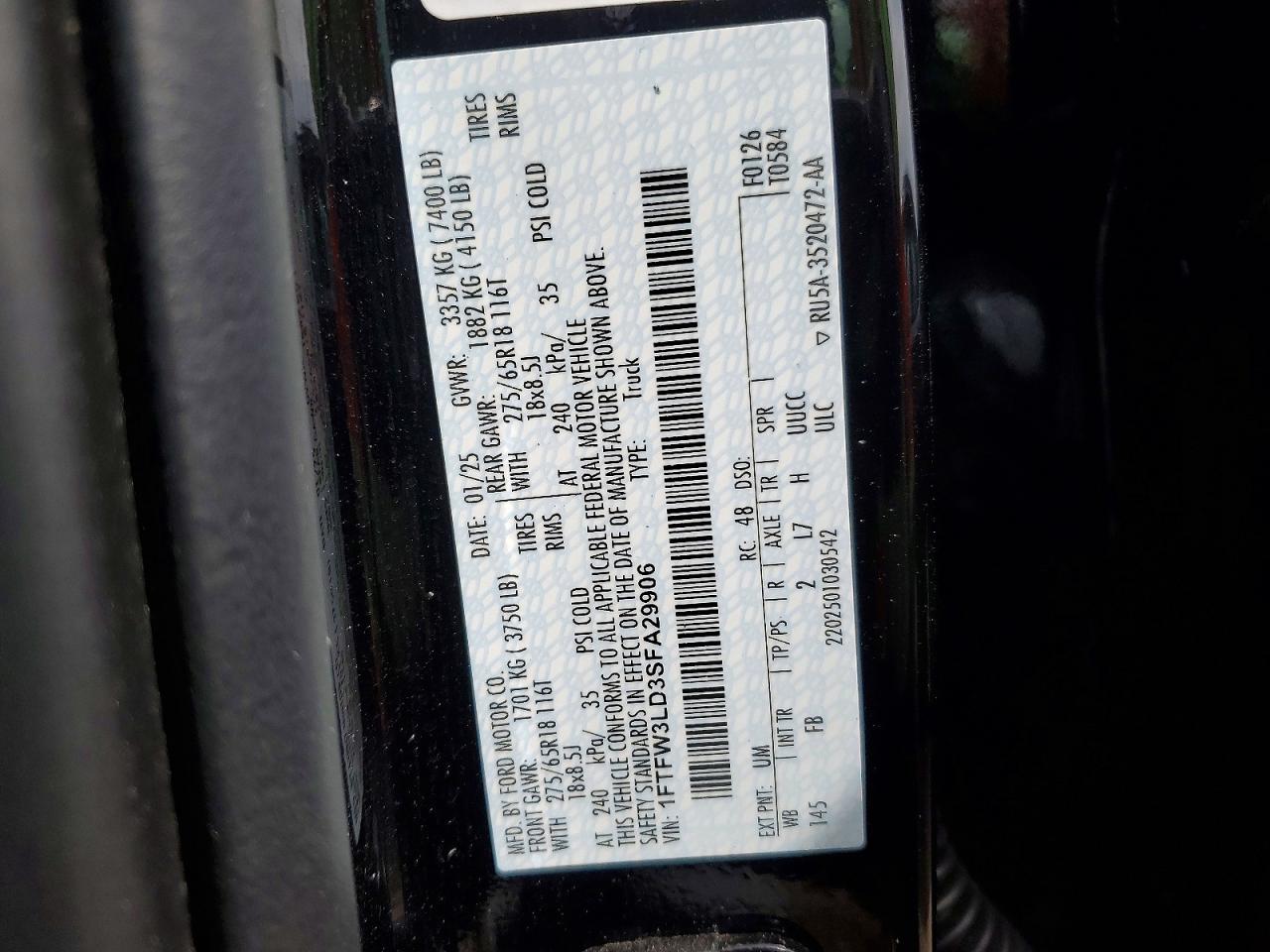 2025 FORD F150 XLT photo 12