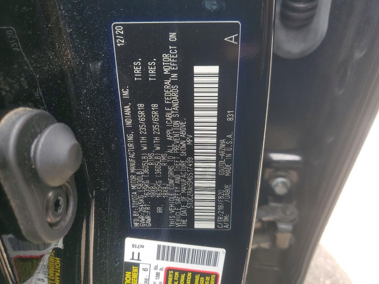 2021 TOYOTA HIGHLANDER L photo 25