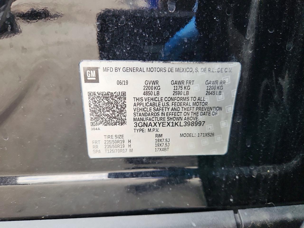 2019 CHEVROLET EQUINOX PREMIER photo 37