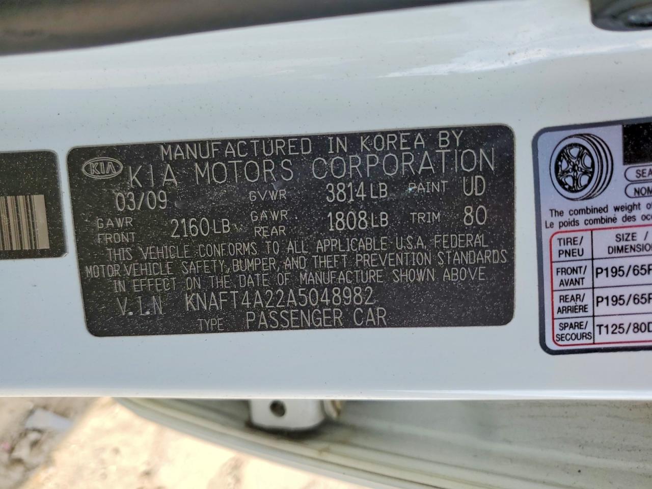 2010 KIA FORTE LX photo 34