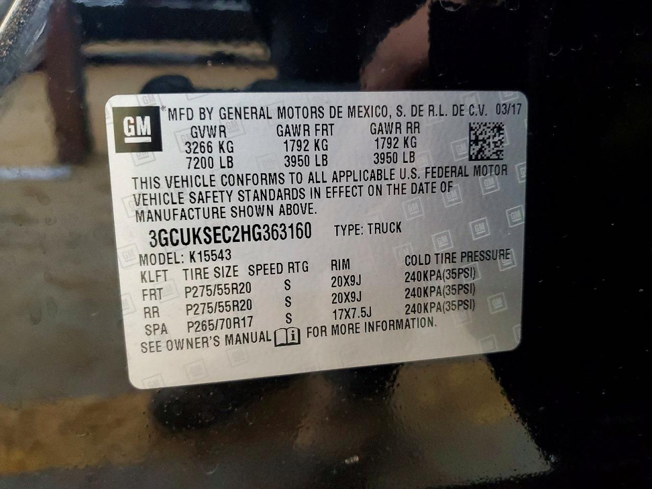 2017 CHEVROLET SILVERADO K1500 LTZ photo 12