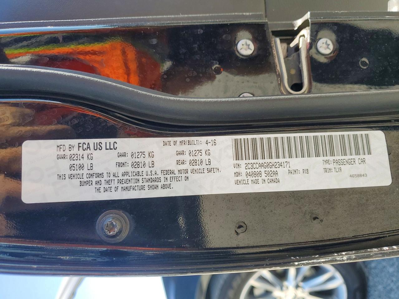2016 CHRYSLER 300 LIMITED photo 12