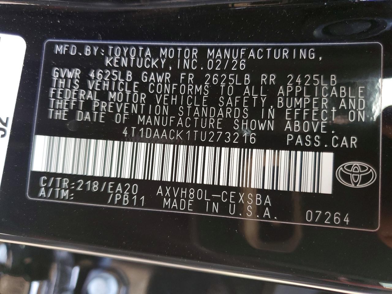 2026 TOYOTA CAMRY SE photo 37