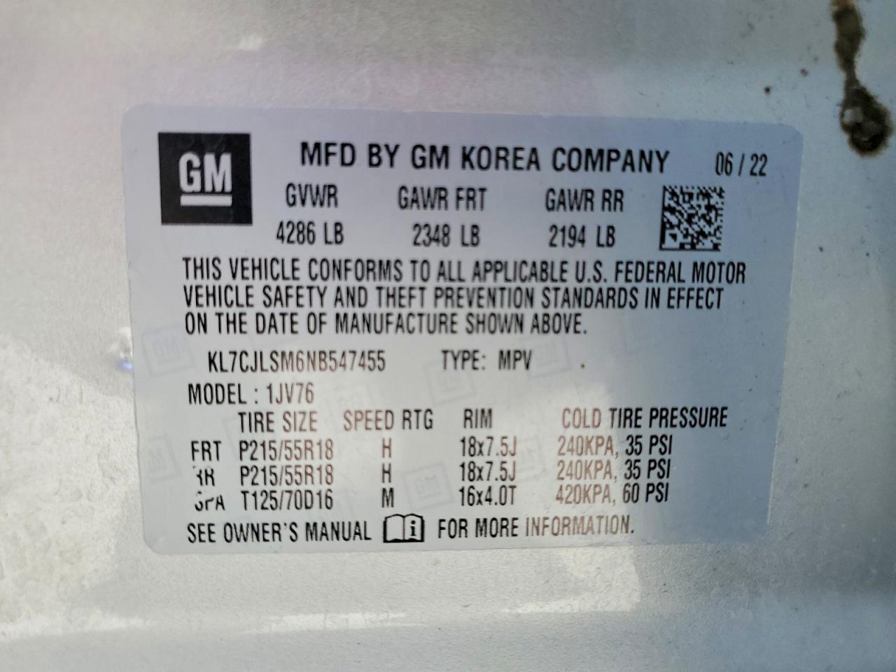 2022 CHEVROLET TRAX 1LT photo 25