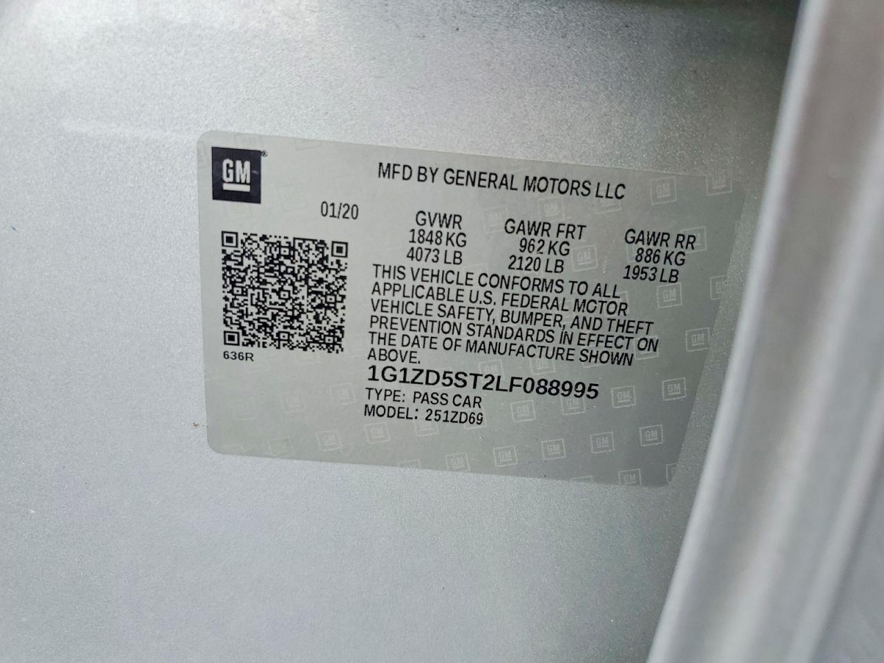 2020 CHEVROLET MALIBU LT photo 23