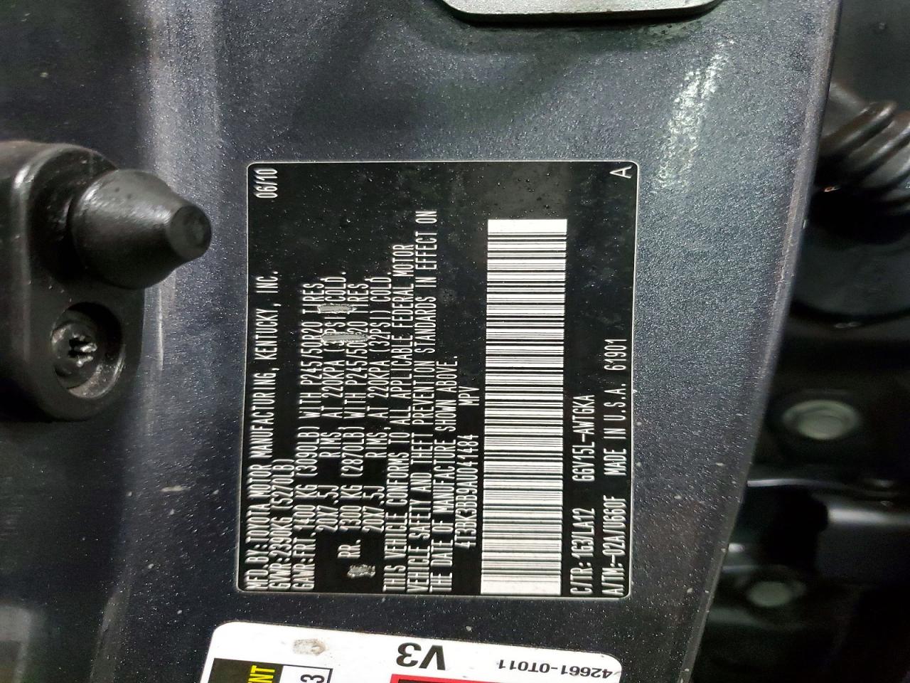 2010 TOYOTA VENZA AWD V6 photo 25