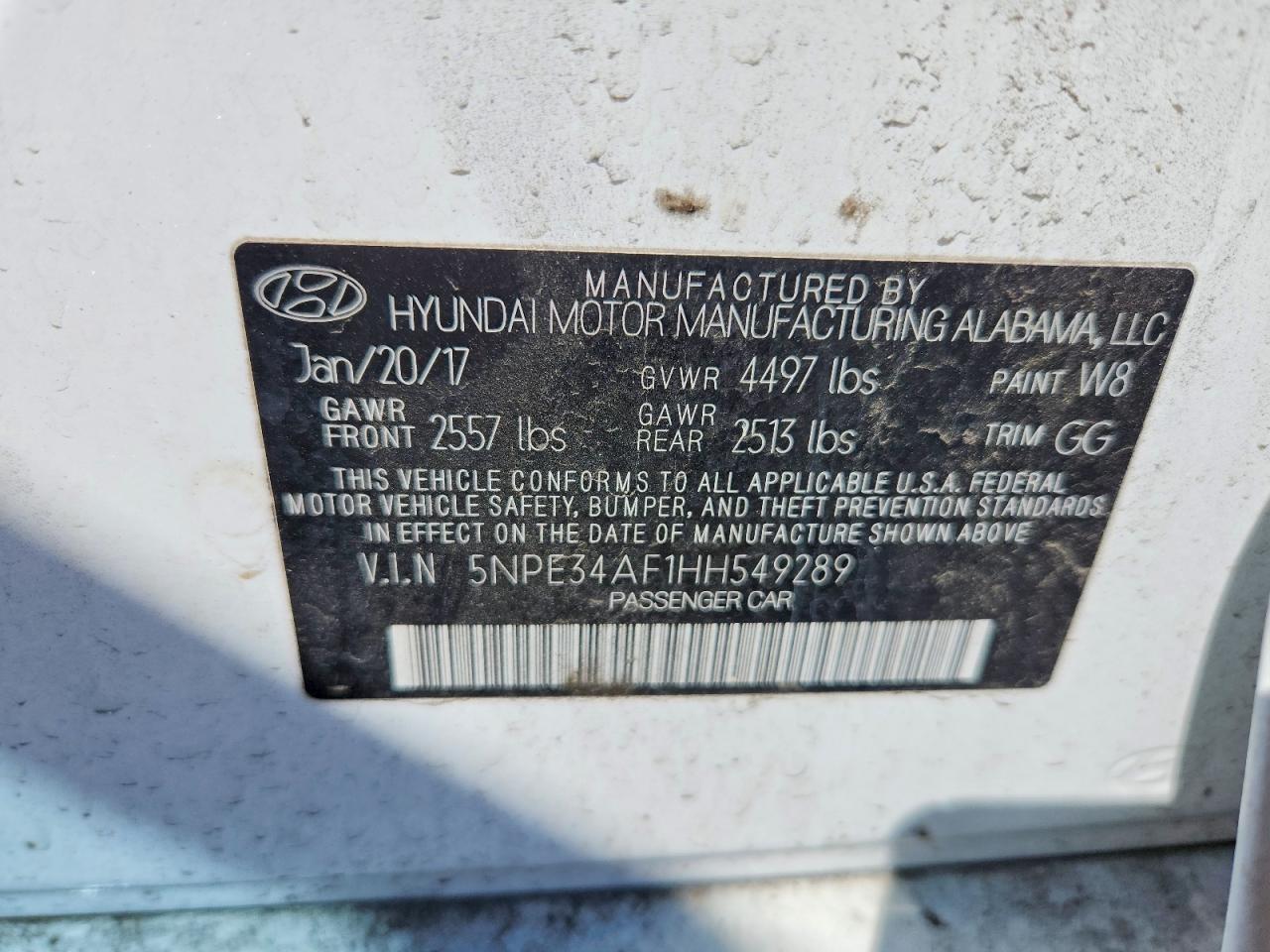 2017 HYUNDAI SONATA LIMITED photo 12