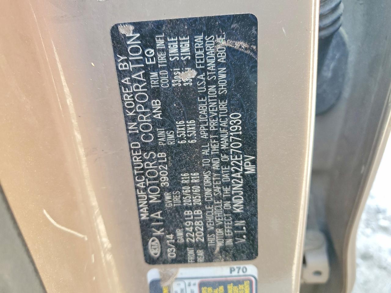 2014 KIA SOUL BASE photo 23