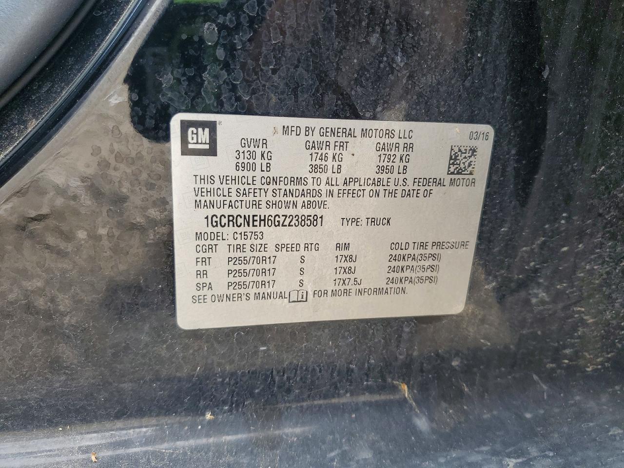 2016 CHEVROLET SILVERADO C1500 photo 23