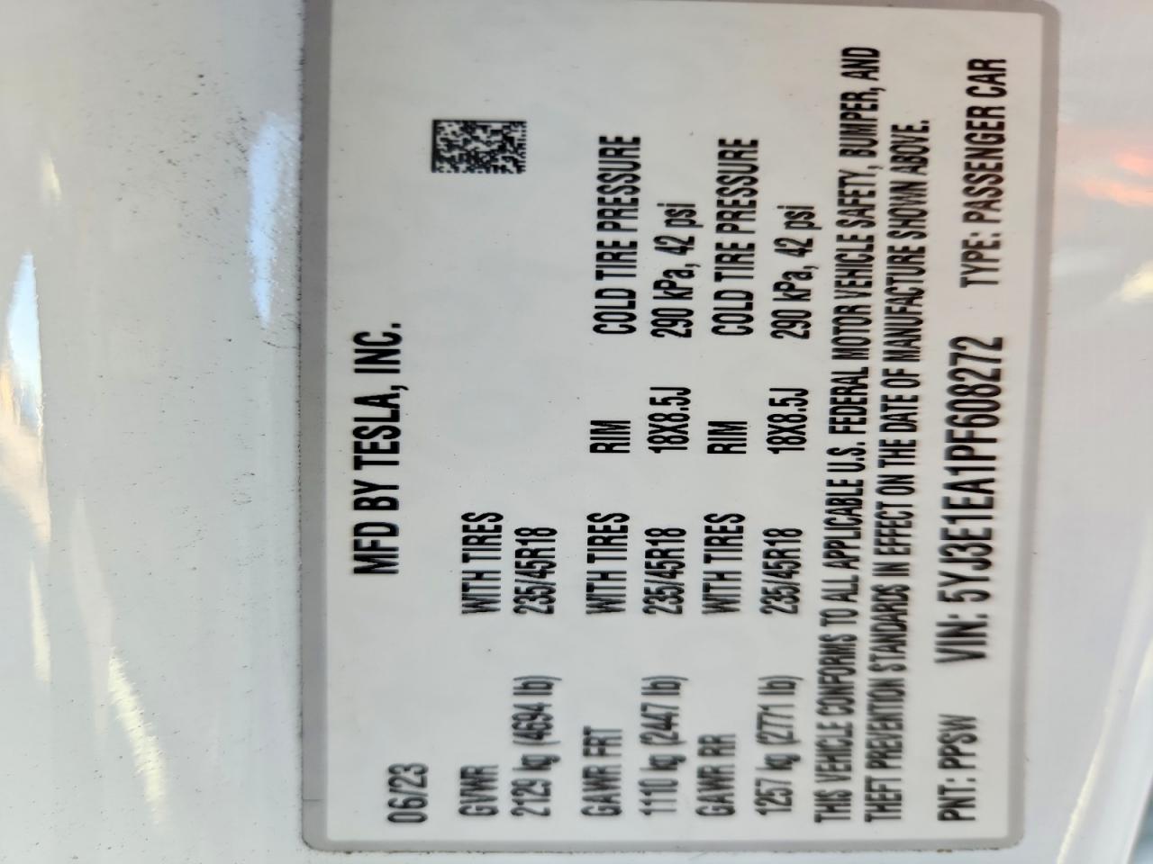 2023 TESLA MODEL 3 photo 25