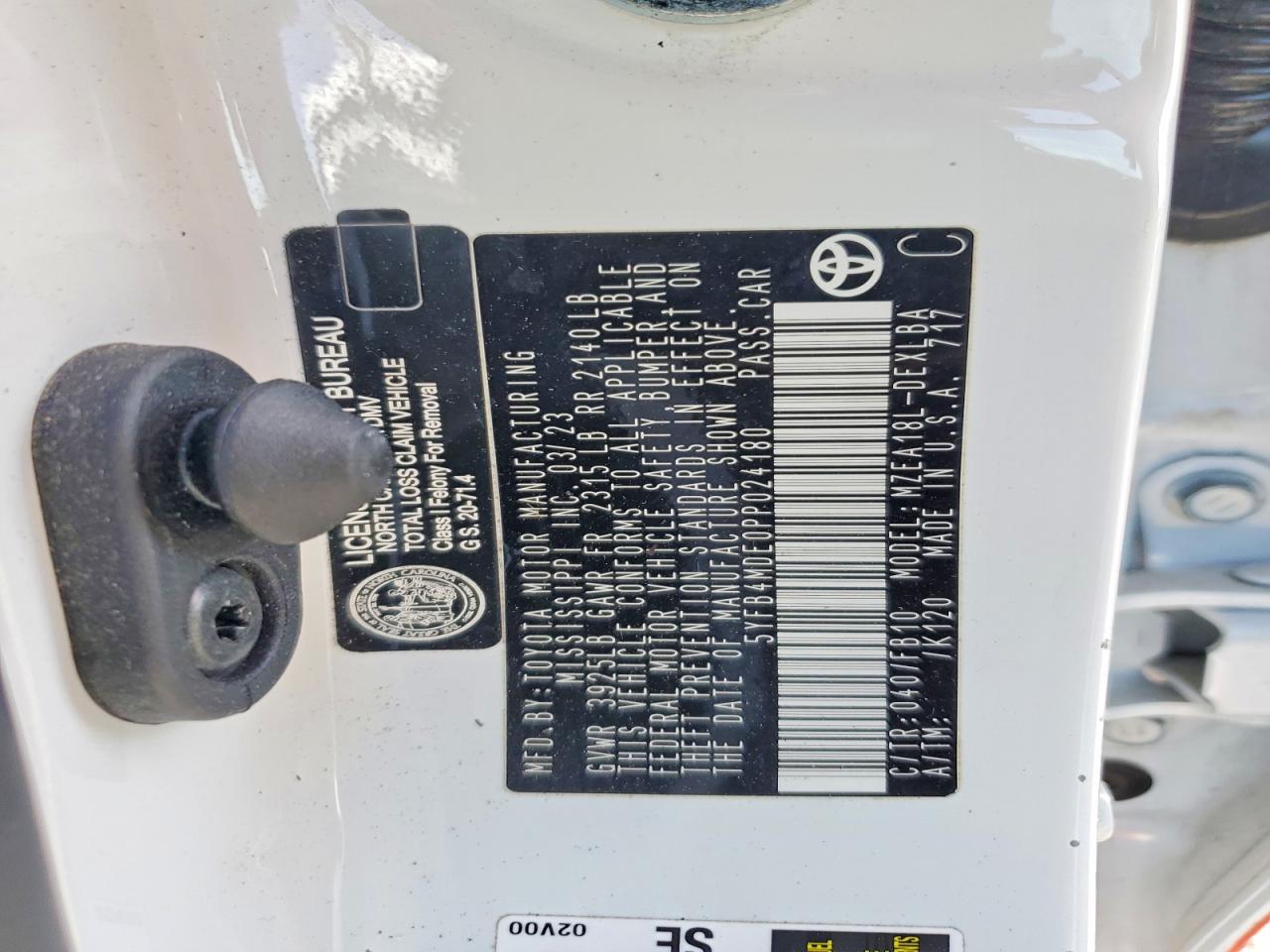 2023 TOYOTA COROLLA photo 25