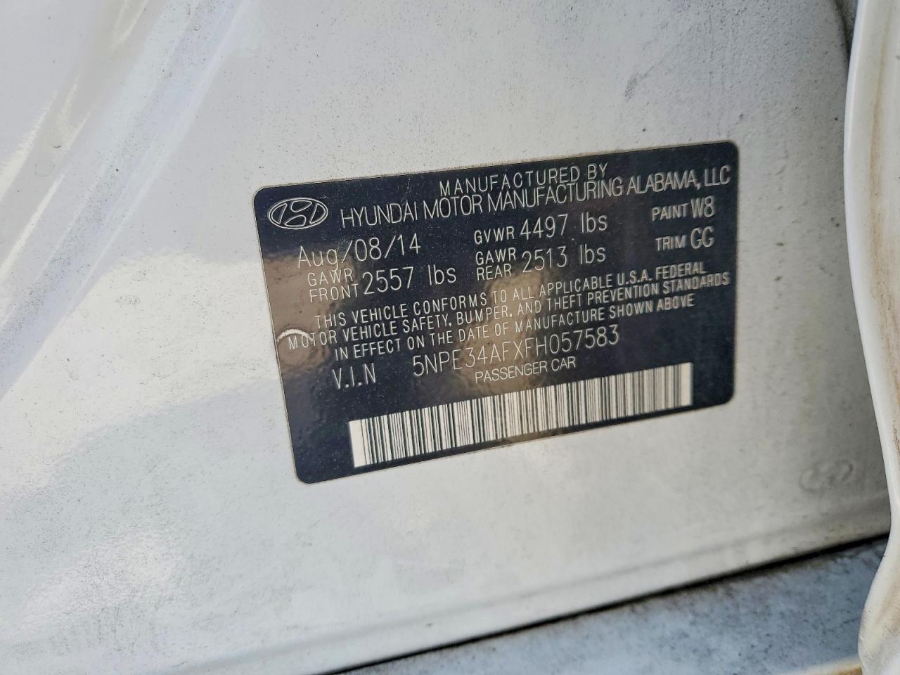 2015 HYUNDAI SONATA SPORT photo 34